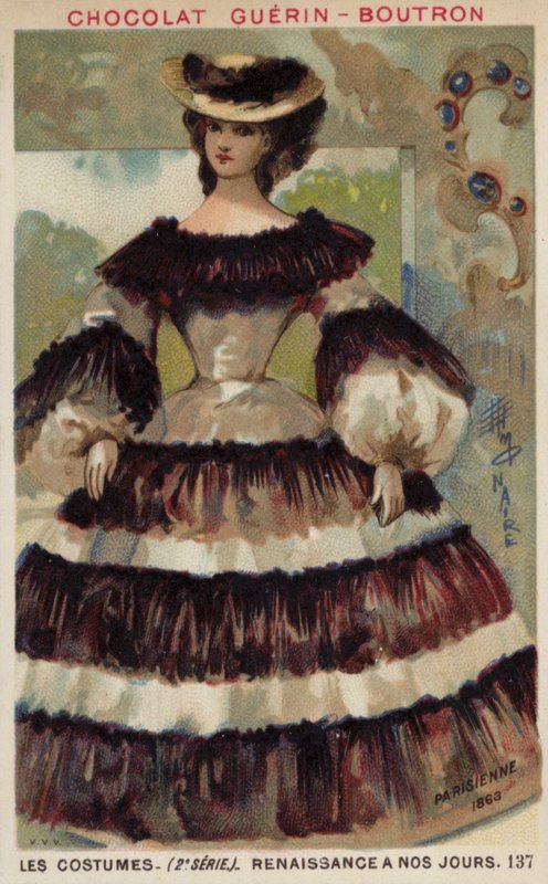 Pařížská móda, 1863 od French School