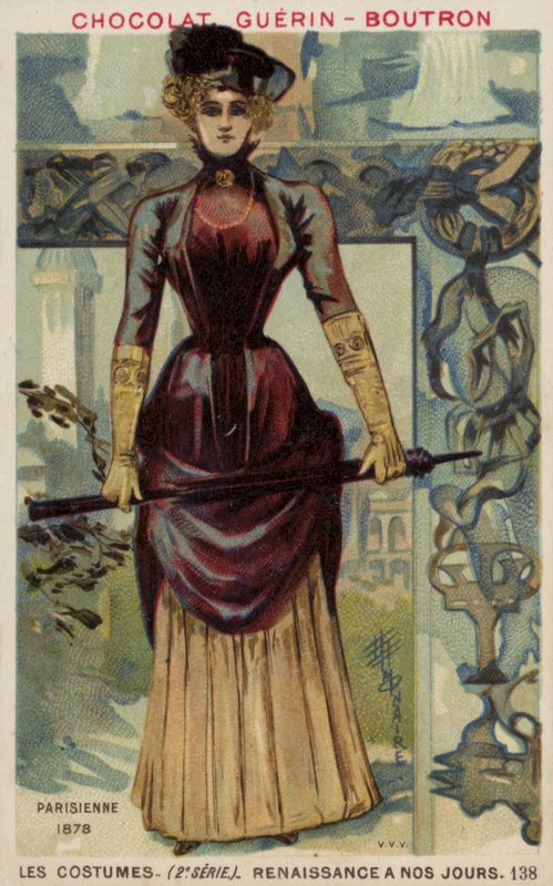 Pařížská móda, 1878 od French School