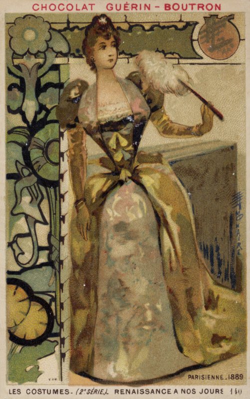 Pařížská móda, 1889 od French School