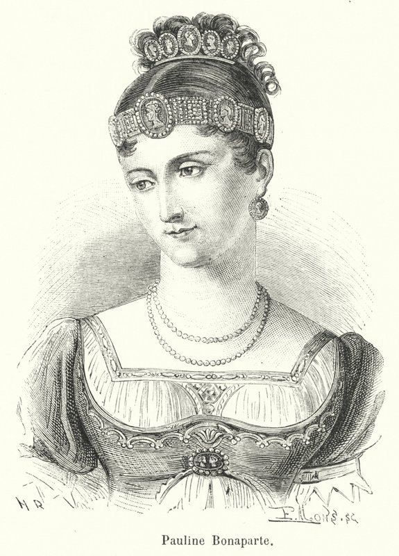 Pauline Bonaparte (rytina) od French School