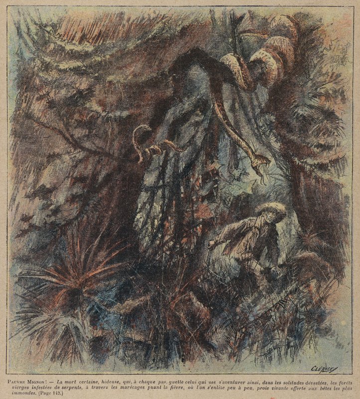 Pauvre Mignon, Edmond Ladoucette (barevná litografie) od French School