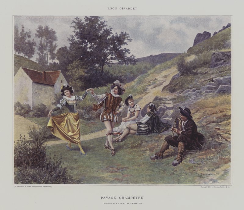 Pavane Champetre (barva lito) od French School
