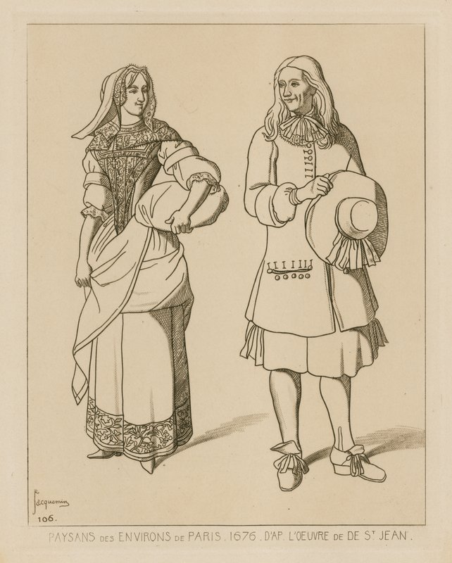 Rolníci v okolí Paříže, 1676 od French School