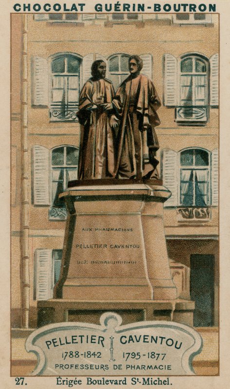 Pelletier, 1788-1842, Caventou, 1795-1877, profesoři farmacie, Erigee Boulevard St-Michel od French School