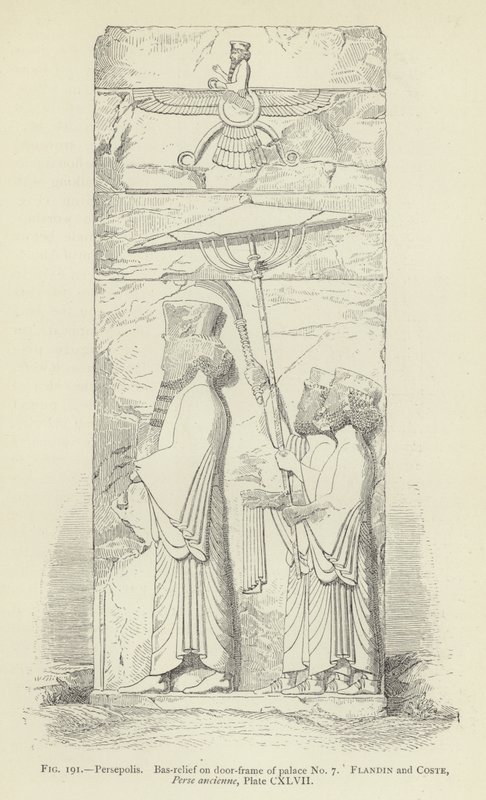 Persepolis, basreliéf na rámu dveří paláce č. 7 od French School