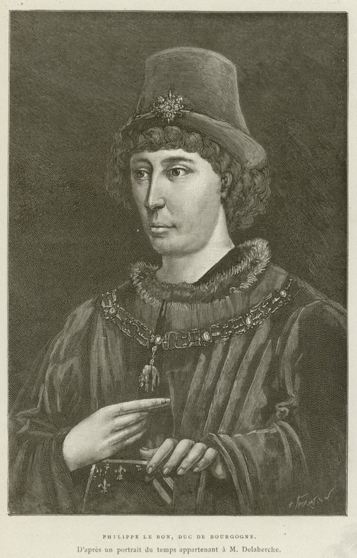 Philippe Le Bon, vévoda z Burgundska (rytina) od French School