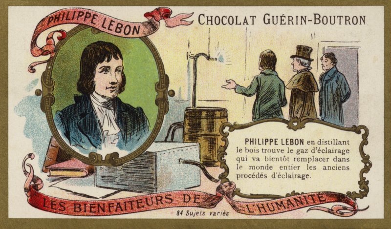 Philippe Lebon , francouzský inženýr a chemik (chromolitho) od French School