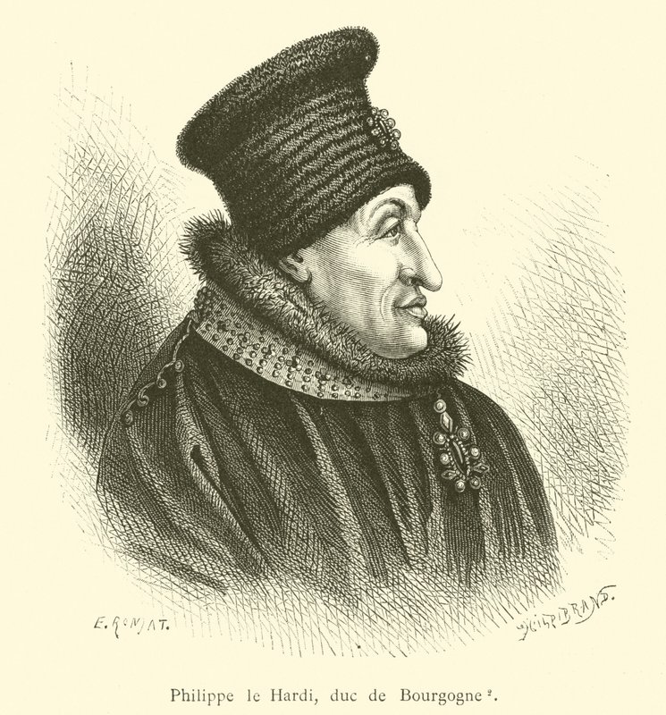 Philip Smělý, vévoda z Burgundska (rytina) od French School
