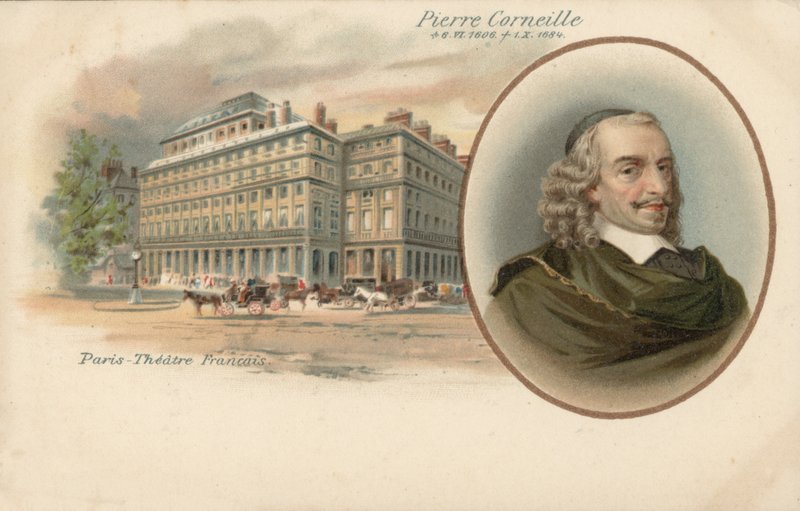 Pierre Corneille (barevné lito) od French School