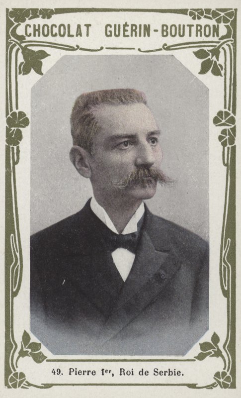 Petr První, král Srbska (barevné foto) od French School