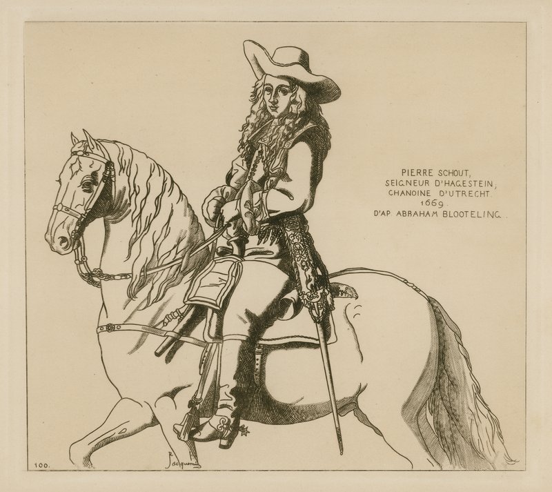 Pieter Schout, pán z Hagesteinu a kanovník z Utrechtu, 1669 od French School
