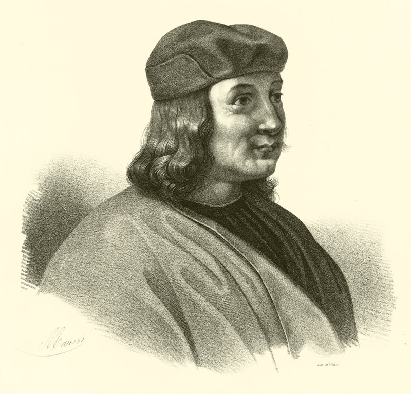 Pietro Perugino, narozen jako Pietro Vannucci, portrét od French School