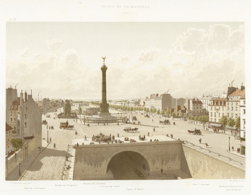 Place de la Bastille, 1841 od French School