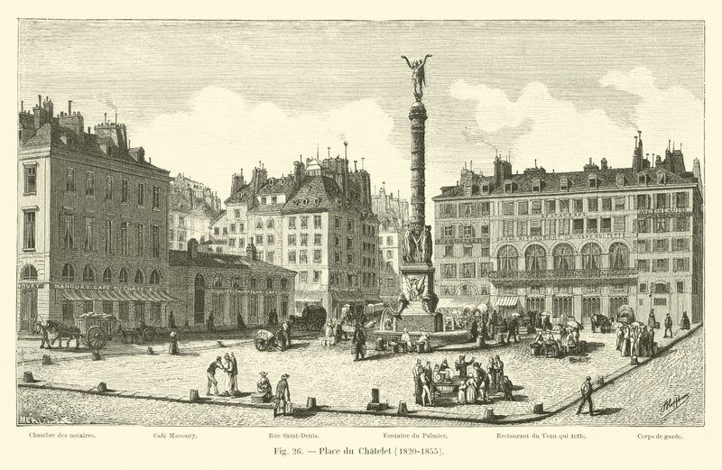 Place du Chatelet, 1820-1855 od French School