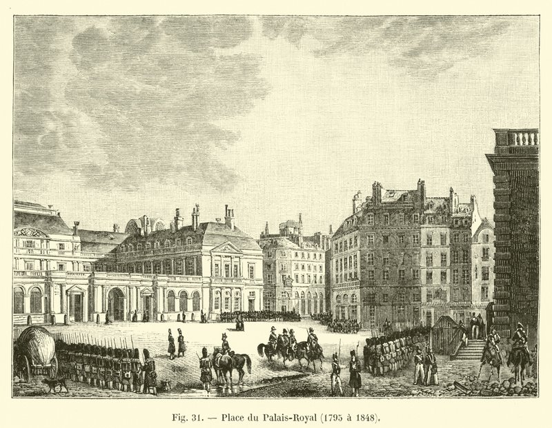 Place du Palais-Royal, 1795 až 1848 od French School