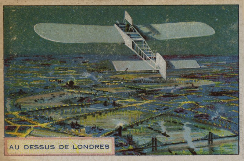 Letadlo nad Londýnem od French School