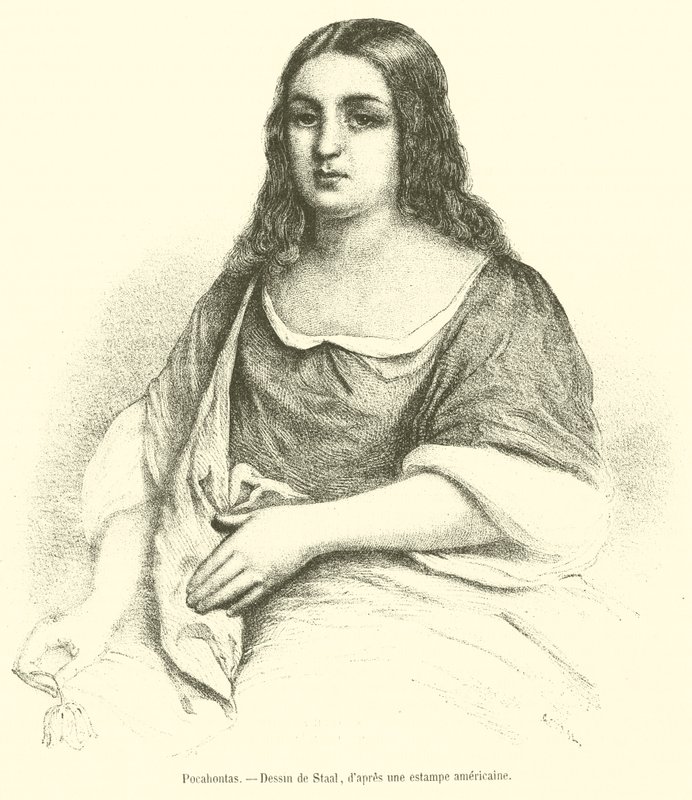 Pocahontas (rytina) od French School