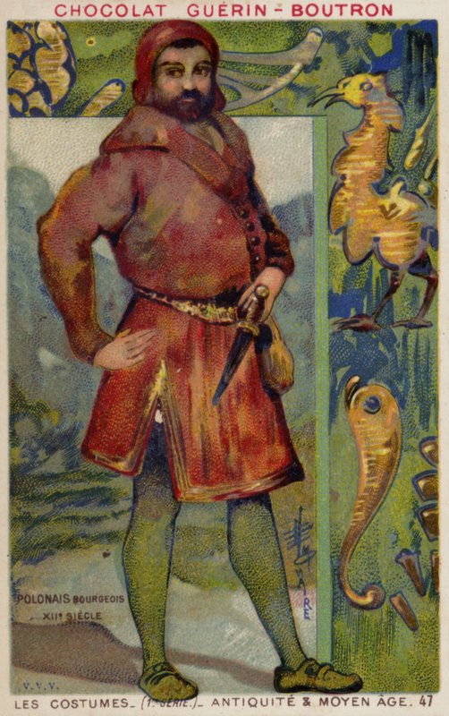 Polský měšťanský kroj, 12. století od French School