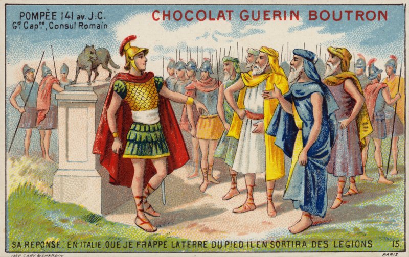 Pompeius Veliký, římský generál a konzul (chromolitho) od French School