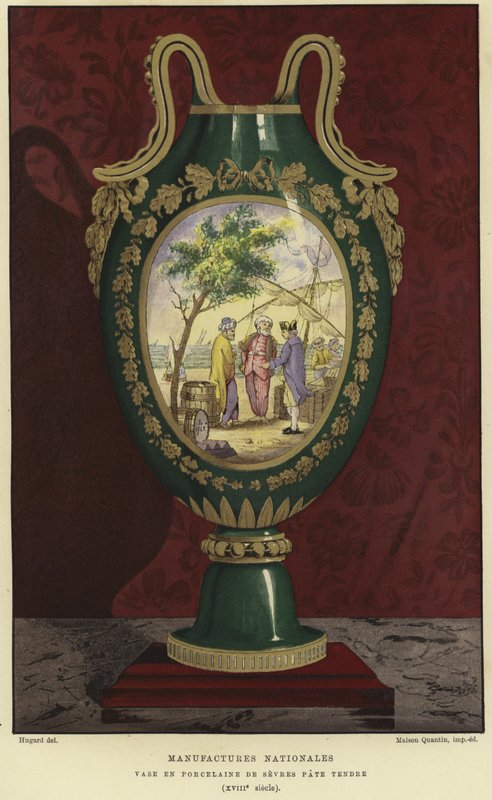 Porcelánová váza od Manufacture nationale de Sevres, Francie od French School
