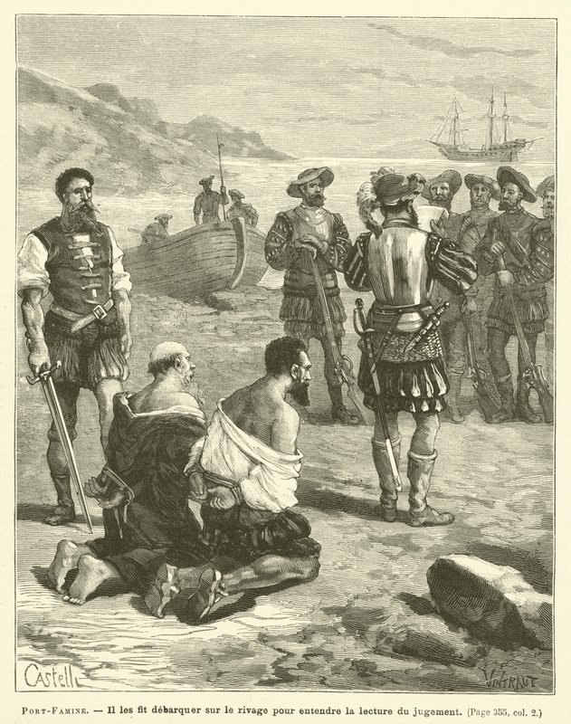 Port-Famine (rytina) od French School