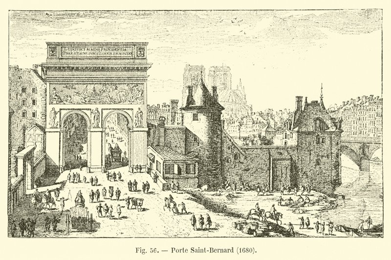 Brána sv. Bernarda, 1680 od French School