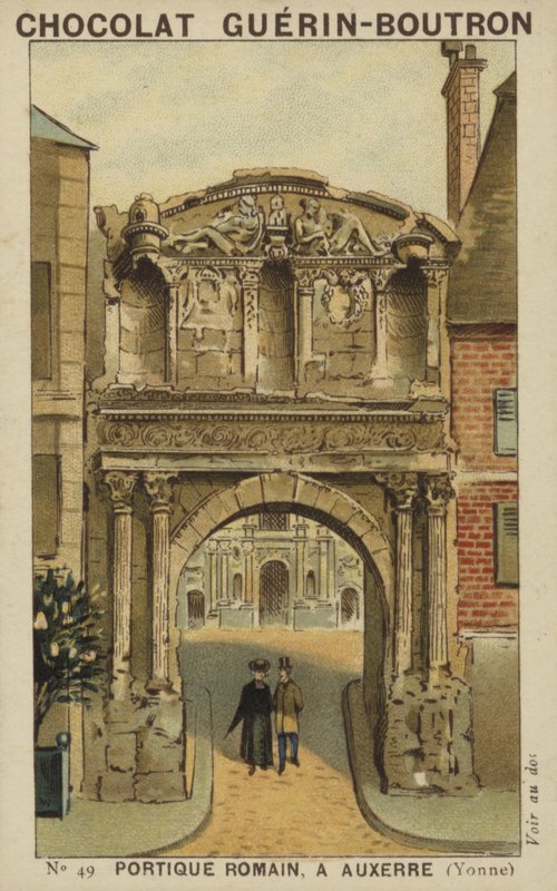 Římský sloup, v Auxerre, Yonne od French School
