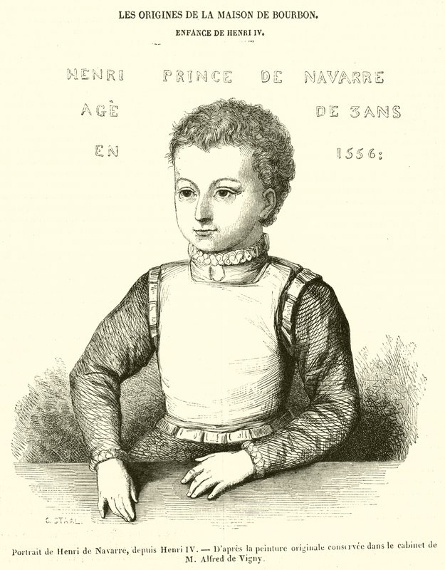 Portrét Jindřicha Navarrského, od Jindřicha IV. (rytina) od French School