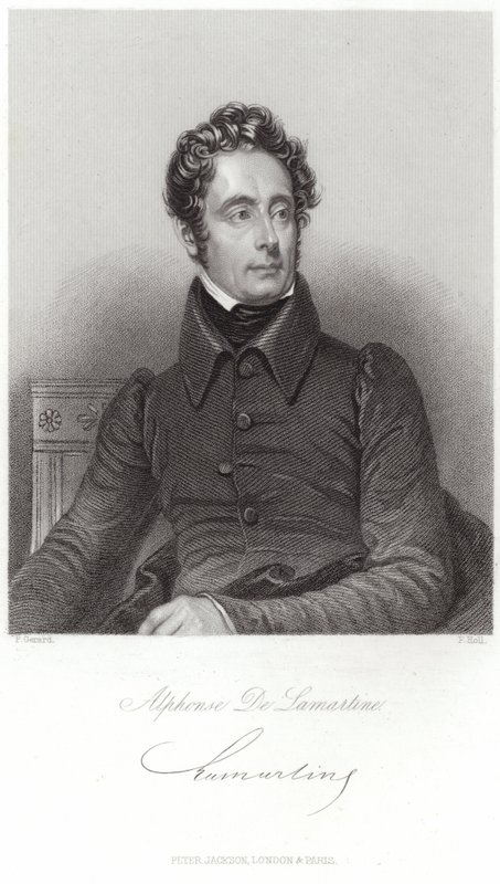 Portrét Alphonse de Lamartine od French School