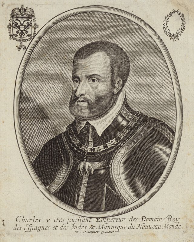 Portrét Karla V., císaře Svaté říše římské od French School