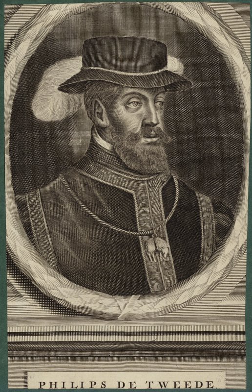 Portrét španělského krále Filipa II od French School