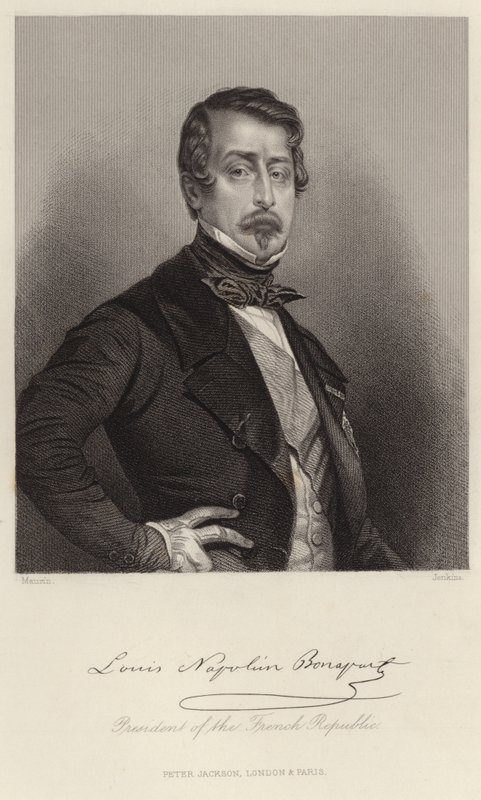 Portrét Louis-Napoleon Bonaparte od French School