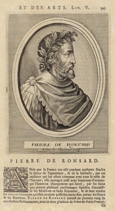 Portrét Pierra de Ronsarda od French School