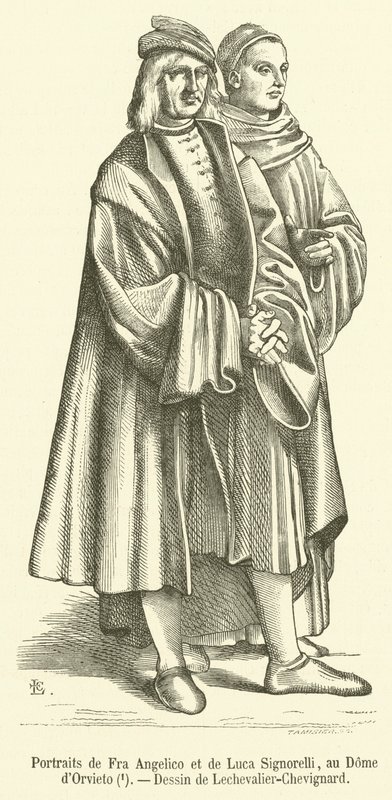 Portréty Fra Angelico et de Luca Signorelli, au Dome d