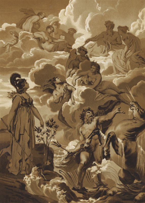 Poseidon a Athéna zpochybňují právo jmenovat Athény od French School