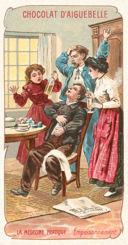 Praktické lékařství - otravy (chromolitho) od French School