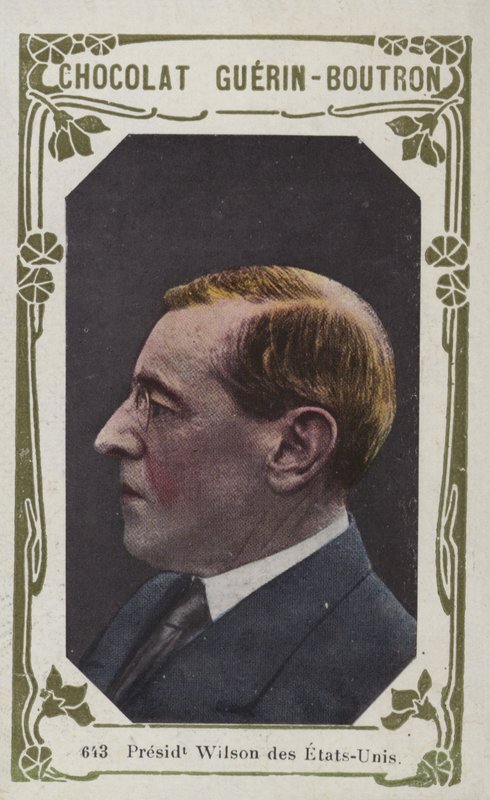 Prezident Wilson Spojených států (barevné foto) od French School