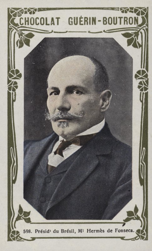 Prezident Brazílie, maršál Hermes de Fonseca (barevné foto) od French School