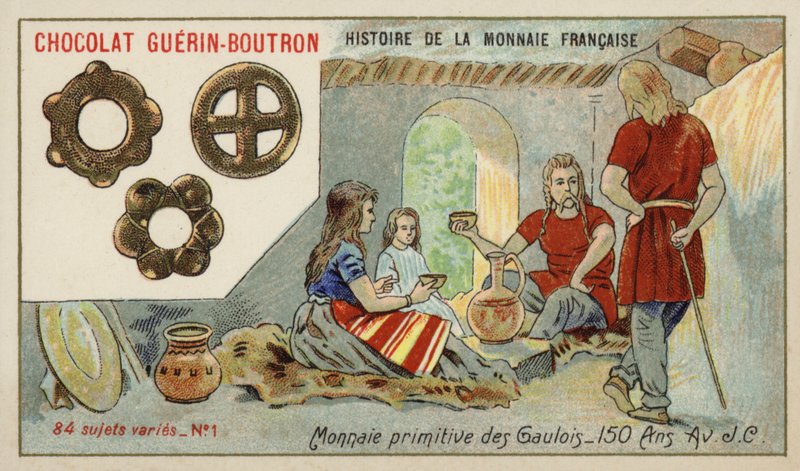 Primitivní mince Galů od French School