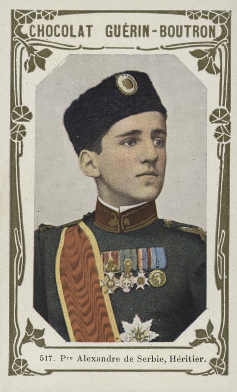 Princ Alexander Srbský, dědic (barevná fotografie) od French School
