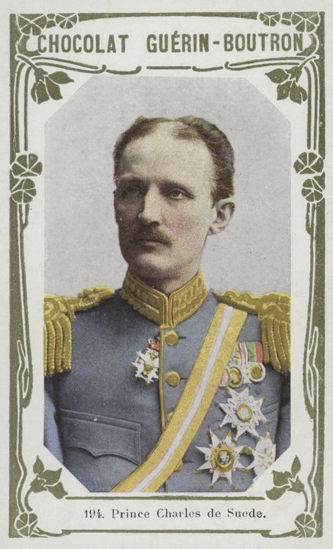 Princ Charles de Suede (barevná fotografie) od French School