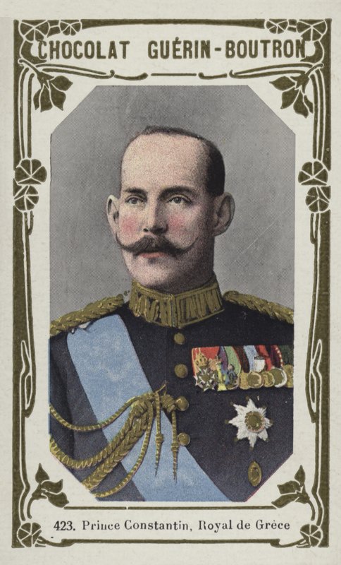 Princ Constantin, král Řecka (barevná fotografie) od French School