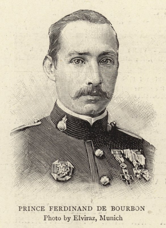 Princ Ferdinand de Bourbon (rytina) od French School