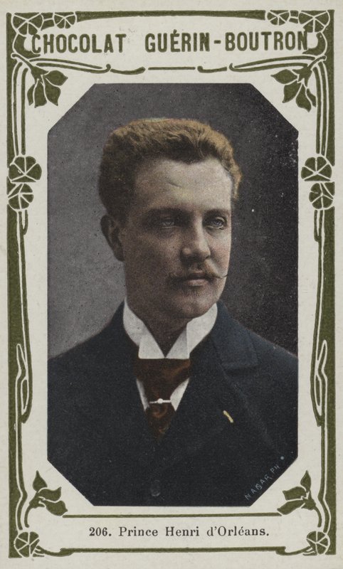 Princ Henri dOrleans (barevná fotografie) od French School