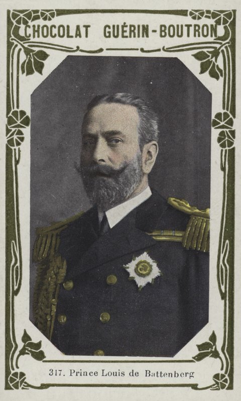 Princ Louis de Battenberg (barevná fotografie) od French School