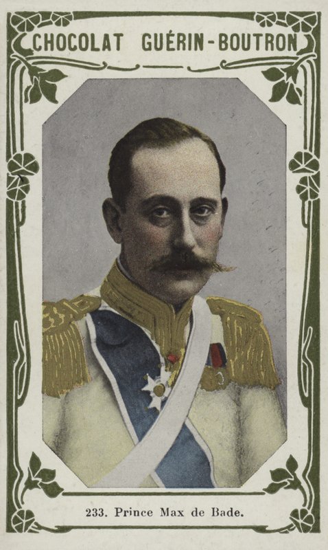 Princ Max de Bade (barevná fotografie) od French School