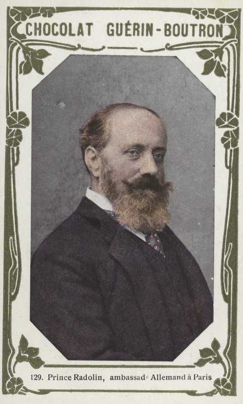 Princ Radolin, německý velvyslanec v Paříži (barevné foto) od French School