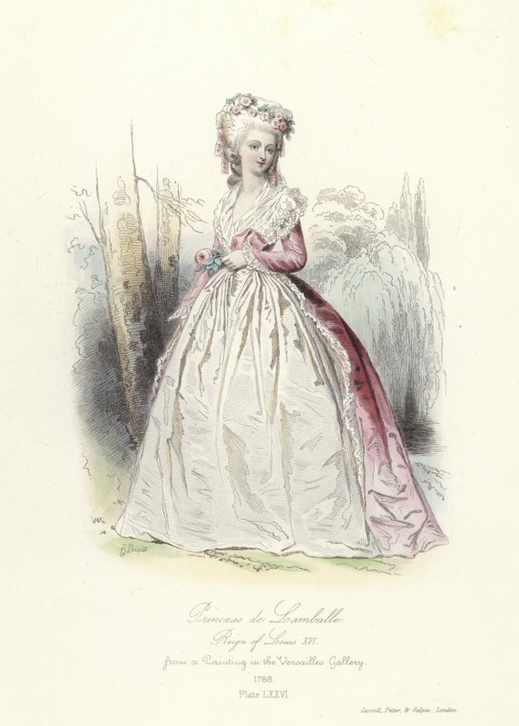 Princezna z Lamballe za vlády francouzského Ludvíka XVI od French School