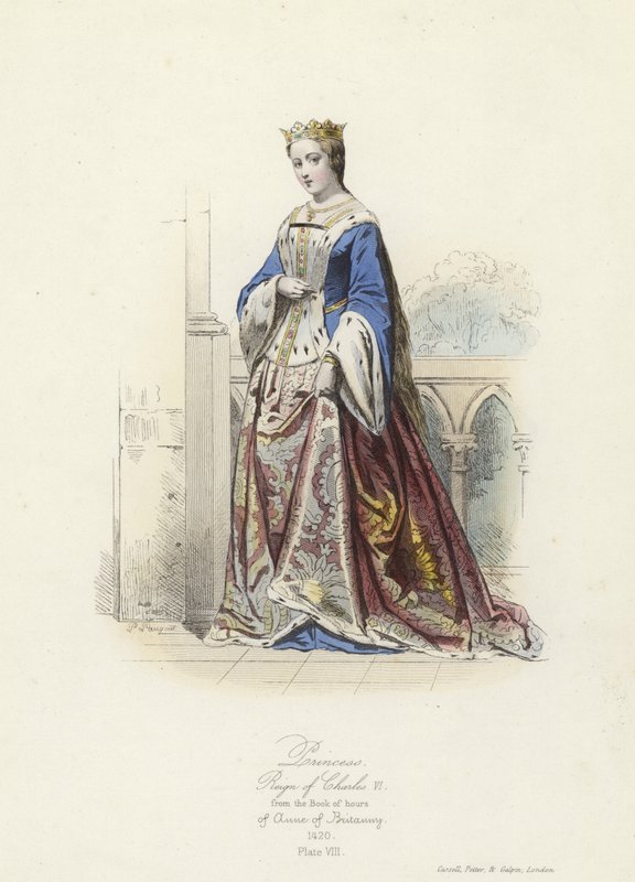 Princezna za vlády francouzského Karla VI od French School