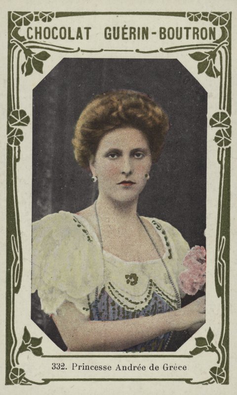 Řecká princezna Andree (barevná fotografie) od French School
